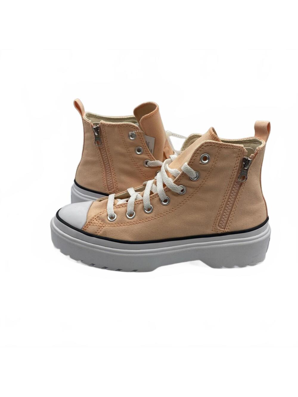 Converse Chuck Taylor All Star Lift Platform High Peach Beam Canvas Size 7 - Picture 6 of 11